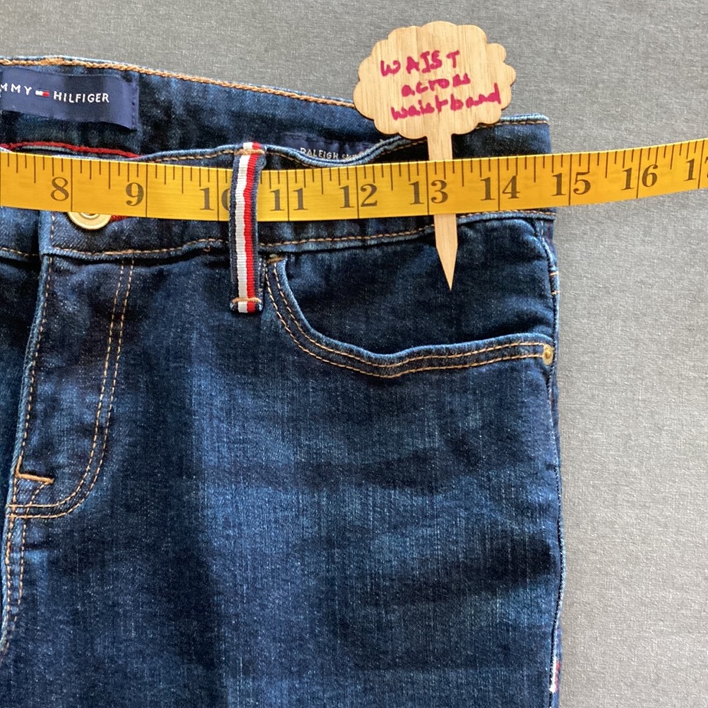 Tommy Hilfiger Size 4P Raleigh skinny cropped denim jeans 98% cotton 2% elastane - Picture 9 of 13
